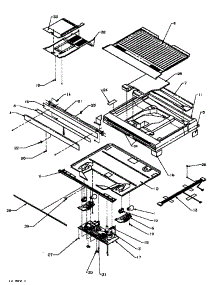 Comparment Separator / Divider Block parts for Amana Top-Mount Refrigerator TV18R3L-P1181713WL from AppliancePartsPros.com