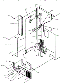 Cabinet Back parts for Amana Top-Mount Refrigerator TV18S3L-P1194901W from AppliancePartsPros.com