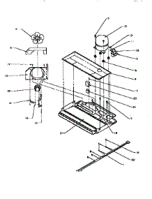Compessor Compartment parts for Amana Top-Mount Refrigerator TV18S3W-P1194901W from AppliancePartsPros.com