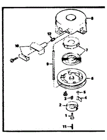 Rewind Starter No. 590420A parts for Tecumseh Lawn & Garden Engine TVS75-33037D from AppliancePartsPros.com