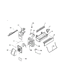 Compact Ice Maker D7824702 parts for Amana Top-Mount Refrigerator TW18S2W-P1194401W from AppliancePartsPros.com