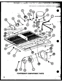 Compressor Compartment Parts (Tx20m / P7858508w) (Tx20m / P7858509w) (Txi20m / P7858518w) (Txi20m / P7858519w) (Tx20mb / P7858532w) (Tx20mb / P7858533w) parts for Amana Top-Mount Refrigerator TX18M-P7858506W from AppliancePartsPros.com