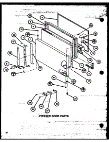 Freezer Door Parts (Tx20m / P7858508w) (Tx20m / P7858509w) (Txi20m / P7858518w) (Txi20m / P7858519w) (Tx20mb / P7858532w) (Tx20mb / P7858533w) parts for Amana Top-Mount Refrigerator TX18M-P7858507W from AppliancePartsPros.com