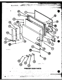 Freezer Door Parts (Tx22m / P7858510w) parts for Amana Top-Mount Refrigerator TX18MB-P7858530W from AppliancePartsPros.com
