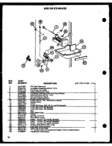 Add On Ice-Maker (Ic3k / P7621310w) parts for Amana Top-Mount Refrigerator TX18N-P1106206W from AppliancePartsPros.com