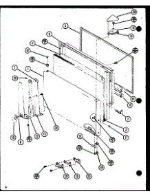 Freezer Door parts for Amana Top-Mount Refrigerator TX18N-P1106212W from AppliancePartsPros.com