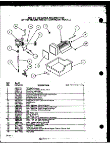 Icemaker parts for Amana Top-Mount Refrigerator TX18Q2L-P1111411WL from AppliancePartsPros.com