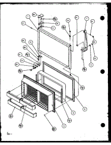 Freezer Door parts for Amana Top-Mount Refrigerator TX18QBL-P1111403WL from AppliancePartsPros.com
