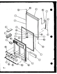 Refregerator Door parts for Amana Top-Mount Refrigerator TX18QBL-P1111403WL from AppliancePartsPros.com