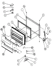 Freezer Door parts for Amana Top-Mount Refrigerator TX18R-P1158404W from AppliancePartsPros.com