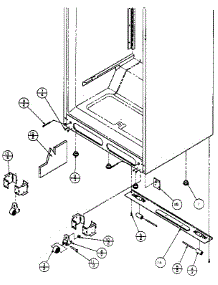 Cabinet Bottom parts for Amana Top-Mount Refrigerator TX18R-P1158404W from AppliancePartsPros.com