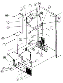 Cabinet Back parts for Amana Top-Mount Refrigerator TX18R-P1158404W from AppliancePartsPros.com