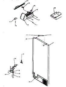 Factory Installed Icemaker parts for Amana Top-Mount Refrigerator TX18R-P1158408W from AppliancePartsPros.com