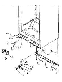 Cabinet Bottom parts for Amana Top-Mount Refrigerator TX18R-P1158412W from AppliancePartsPros.com