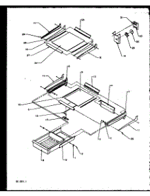 Cabinet Shelving (Tx19r2e / P1158506we) (Tx19r2l / P1158506wl) (Tx19r2w / P1158506ww) (Txi22r2l / P1168014wl) (Txi22r2e / P1168014we) (Txi22r2w / P1168014ww) parts for Amana Top-Mount Refrigerator TX18R2L-P1158412WL from AppliancePartsPros.com
