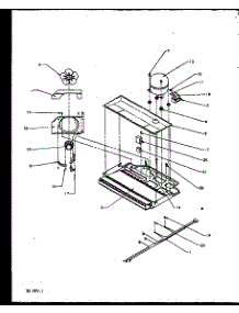 Compressor Compartment (Ts18r2l / P1158311wl) (Ts18r2g / P1158311wg) (Ts18r2w / P1158311ww) (Tsi18r2l / P1182102wl) (Tsi18r2w / P1182102ww) (Tx18r2l / P1158412wl) (Tx18r2w / P1158412ww) (Tx21r2l / P1157609wl) (Tx21r2e / P1157609we) (Tx21r2w / P1157609ww) (Txi21r2e / P1168012we parts for Amana Top-Mount Refrigerator TX18R2L-P1158412WL from AppliancePartsPros.com