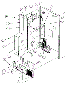 Cabinet Back parts for Amana Top-Mount Refrigerator TX19R-P1158502W from AppliancePartsPros.com