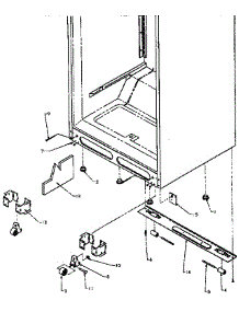 Cabinet Bottom parts for Amana Top-Mount Refrigerator TX19R-P1158504W from AppliancePartsPros.com