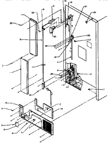 Cabinet Back parts for Amana Top-Mount Refrigerator TX19R-P1158504W from AppliancePartsPros.com