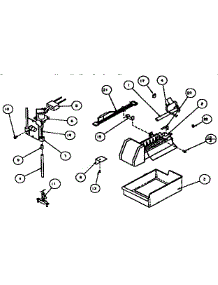 Add-On Ice Maker Assembly parts for Amana Top-Mount Refrigerator TX19R-P1158504W from AppliancePartsPros.com
