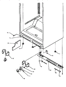 Cabinet Bottom parts for Amana Top-Mount Refrigerator TX19R2-P1158506W from AppliancePartsPros.com