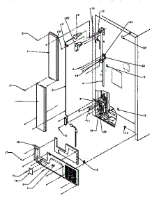 Cabinet Back parts for Amana Top-Mount Refrigerator TX19R2-P1158506W from AppliancePartsPros.com