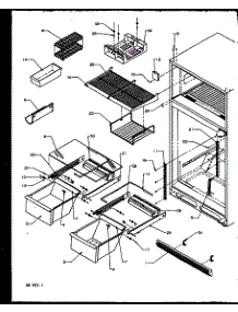 Cabinet Shelving (Tx22r2e / P1157706we) (Tx22r2l / P1157706wl) (Tx22r2w / P1157706ww) parts for Amana Top-Mount Refrigerator TX19R2E-P1158506WE from AppliancePartsPros.com
