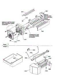 Ice Maker Assembly parts for Amana Top-Mount Refrigerator TX19V2L-P1306303WL from AppliancePartsPros.com