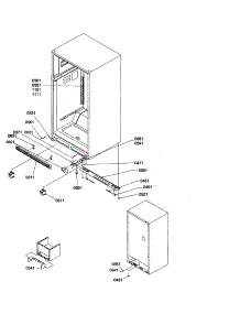 Ladders / Lower Cabinet parts for Amana Top-Mount Refrigerator TX19V2W-P1306303WW from AppliancePartsPros.com