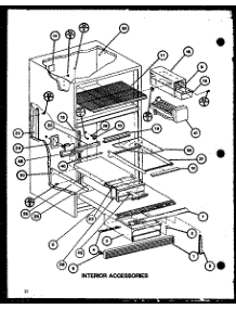 Interior Accessories (Tx20j / P7739045w) (Tx20j / P7739046w) (Txi20j / P7739047w) (Txi20j / P7739048w) parts for Amana Top-Mount Refrigerator TX20J-P7739046W from AppliancePartsPros.com