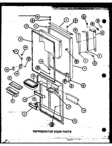 Refrigerator Door Parts (Tx20m / P7858508w) (Tx20m / P7858509w) (Txi20m / P7858518w) (Txi20m / P7858519w) (Tx20mb / P7858532w) (Tx20mb / P7858533w) parts for Amana Top-Mount Refrigerator TX20M-P7858508W from AppliancePartsPros.com
