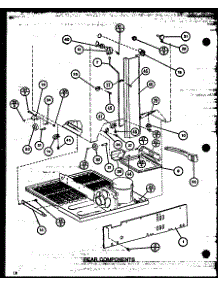 Rear Components (Tx18m / P7858506w) (Tx18m / P7858507w) (Txi18m / P7858516w) (Txi18m / P7858517w) (Tx18mb / P7858530w) (Tx18mb / P7858531w) parts for Amana Top-Mount Refrigerator TX20MB-P7858532W from AppliancePartsPros.com