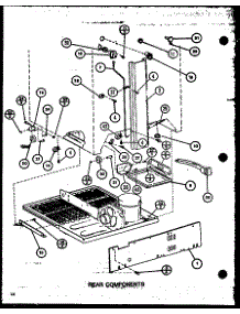 Rear Components (Tx22m / P7858510w) parts for Amana Top-Mount Refrigerator TX20MB-P7858532W from AppliancePartsPros.com