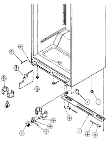 Cabinet Bottom parts for Amana Top-Mount Refrigerator TX21R-P1157603W from AppliancePartsPros.com