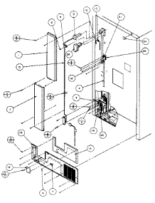 Cabinet Back parts for Amana Top-Mount Refrigerator TX21R-P1157603W from AppliancePartsPros.com