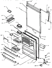 Fresh Food Door parts for Amana Top-Mount Refrigerator TX21R-P1157605W from AppliancePartsPros.com