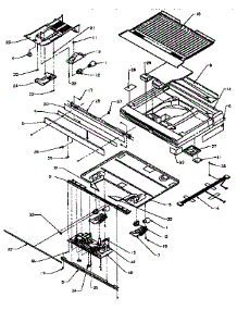 Comparment Separator / Divider Block parts for Amana Top-Mount Refrigerator TX21R-P1157605W from AppliancePartsPros.com