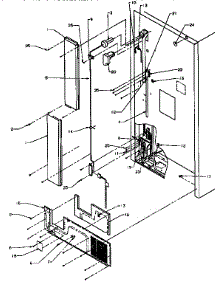 Cabinet Water Supply And Covers parts for Amana Top-Mount Refrigerator TX21R-P1157605W from AppliancePartsPros.com