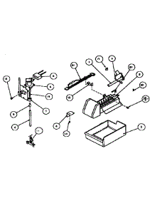 Icemaker Add On parts for Amana Top-Mount Refrigerator TX21R-P1157605W from AppliancePartsPros.com