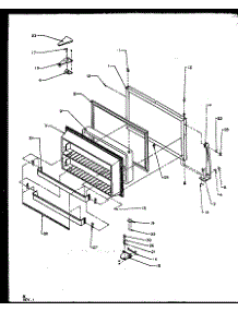 Freezer Door parts for Amana Top-Mount Refrigerator TX21RL-P1157605WL from AppliancePartsPros.com