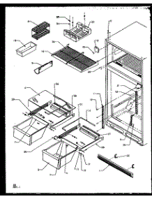 Shelves parts for Amana Top-Mount Refrigerator TX21RL-P1157605WL from AppliancePartsPros.com