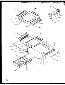 Shelves parts for Amana Top-Mount Refrigerator TX21RL-P1157605WL from AppliancePartsPros.com