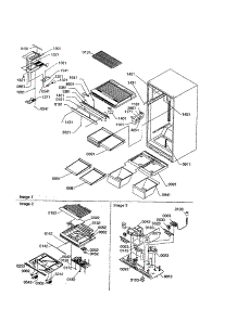Interior Cabinet / Drain Block parts for Amana Top-Mount Refrigerator TX21VW-P1301804WW from AppliancePartsPros.com