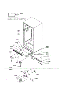 Ladders / Lower Cabinet / Rollers parts for Amana Top-Mount Refrigerator TX21VW-P1301804WW from AppliancePartsPros.com