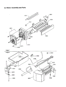 Ice Maker Assembly And Parts parts for Amana Top-Mount Refrigerator TX21VW-P1301804WW from AppliancePartsPros.com
