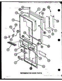Refrigerator Door Parts (Tx22j / P7739049w) (Txi22j / P7739050w) parts for Amana Top-Mount Refrigerator TX22J-P7739049W from AppliancePartsPros.com