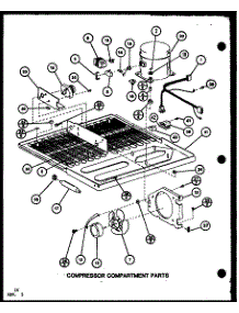 Compressor Compartment Parts (Tx18k / P7803201w) (Tx18k / P7803202w) (Txi18k / P7803203w) (Txi18k / P7803204w) (Txi18k / P7803239w) (Txi18k / P7803240w) (Tc18k2 / P7859230w) parts for Amana Top-Mount Refrigerator TX22K-P7803209W from AppliancePartsPros.com