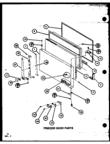Freezer Door Parts (Tx22k / P7803209w) (Txi22k / P7803210w) (Txi22k / P7803243w) (Tx22k / P7859202w) parts for Amana Top-Mount Refrigerator TX22K-P7803209W from AppliancePartsPros.com
