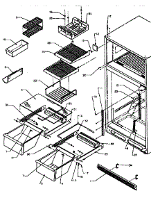 Shelves And Accessories parts for Amana Top-Mount Refrigerator TX22R-P1157704W from AppliancePartsPros.com