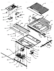 Comparment Separator / Divider Block parts for Amana Top-Mount Refrigerator TX22R-P1157704W from AppliancePartsPros.com